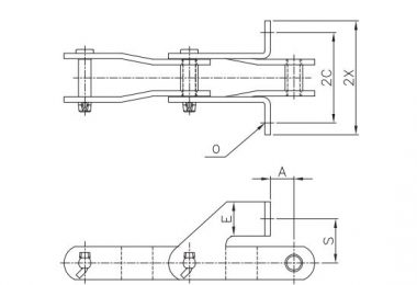 BUSHED ELEVATOR CHAIN