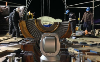 cân chỉnh tuabin khí bằng máy Laser Tracker của Faro tại Meso Group