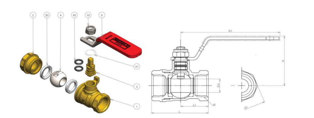 Forged Brass Ball Valve (Van bi rèn đồng thau)